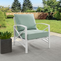 clarion blue outdoor chair   