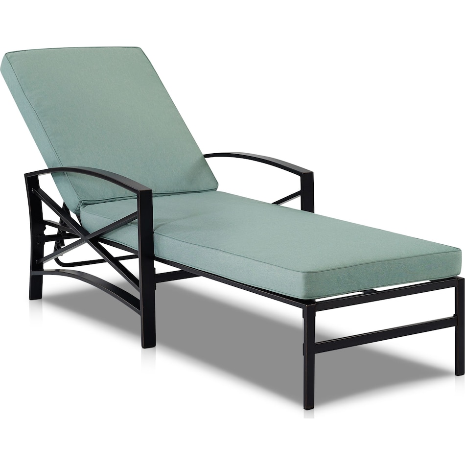 clarion blue outdoor chaise   