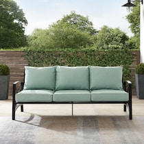 clarion blue outdoor sofa   