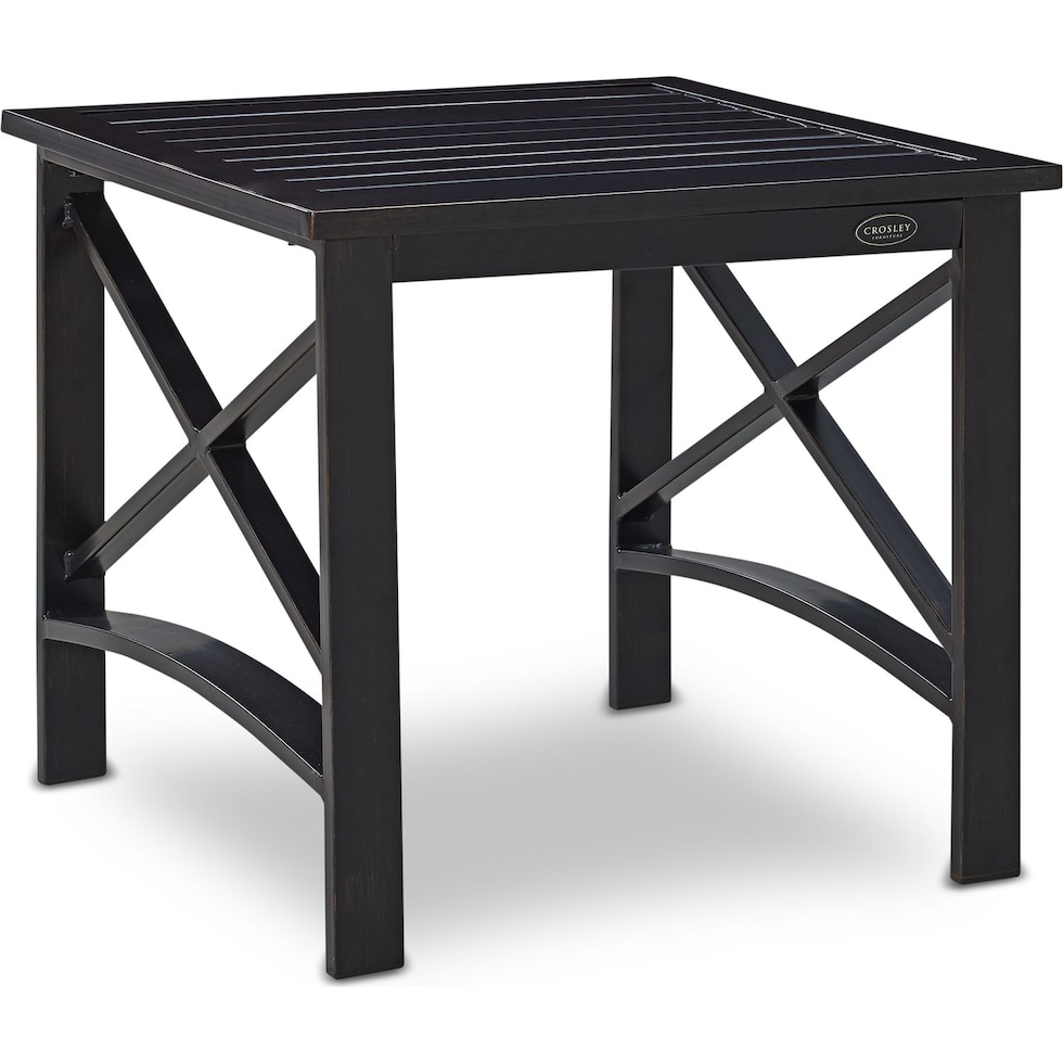 clarion dark brown outdoor end table   