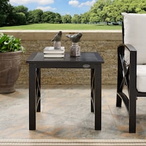 clarion dark brown outdoor end table   