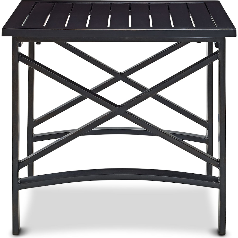 clarion dark brown outdoor end table   