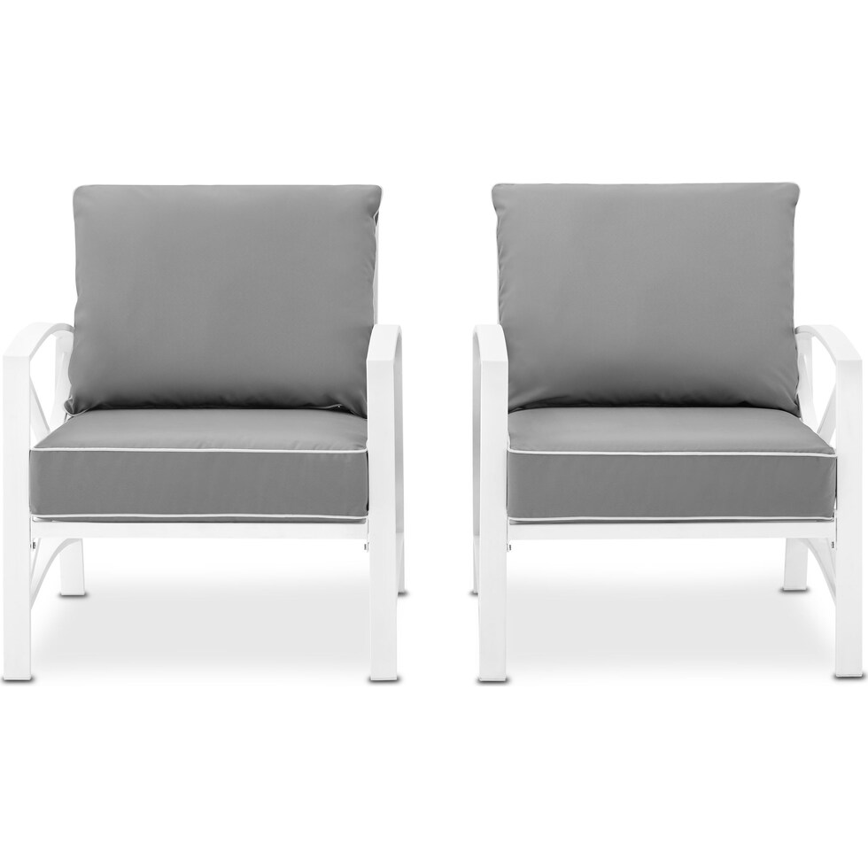 clarion gray outdoor chair set   