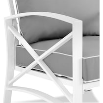 clarion gray outdoor chair   