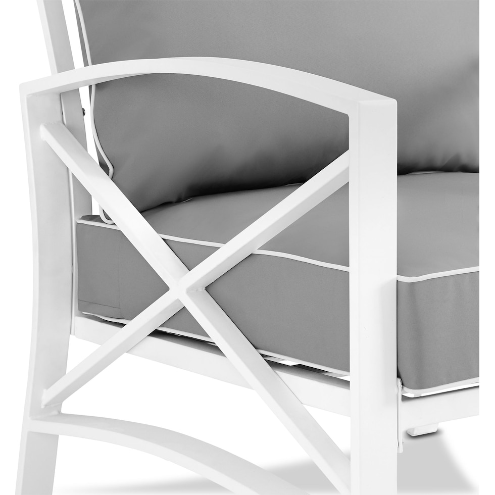 clarion gray outdoor chair   