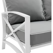 clarion gray outdoor sofa   