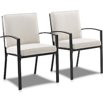 clarion light brown outdoor chair set   