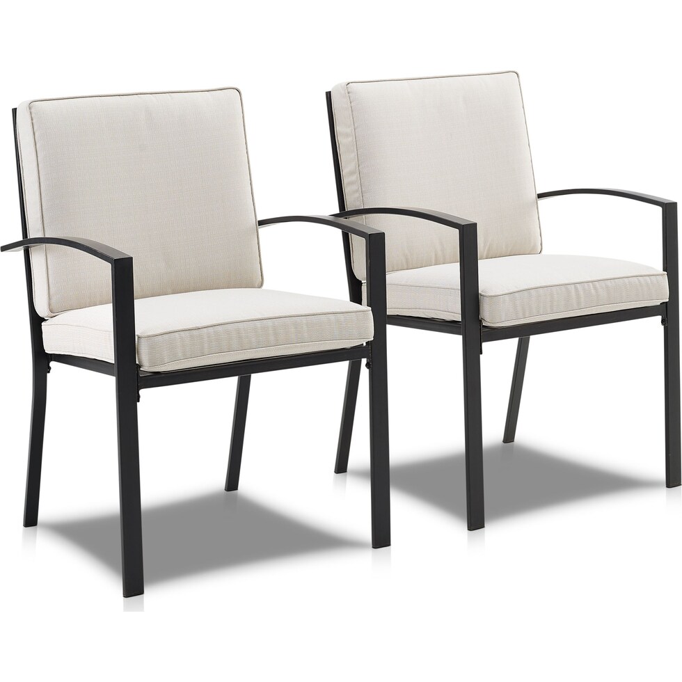 clarion light brown outdoor chair set   