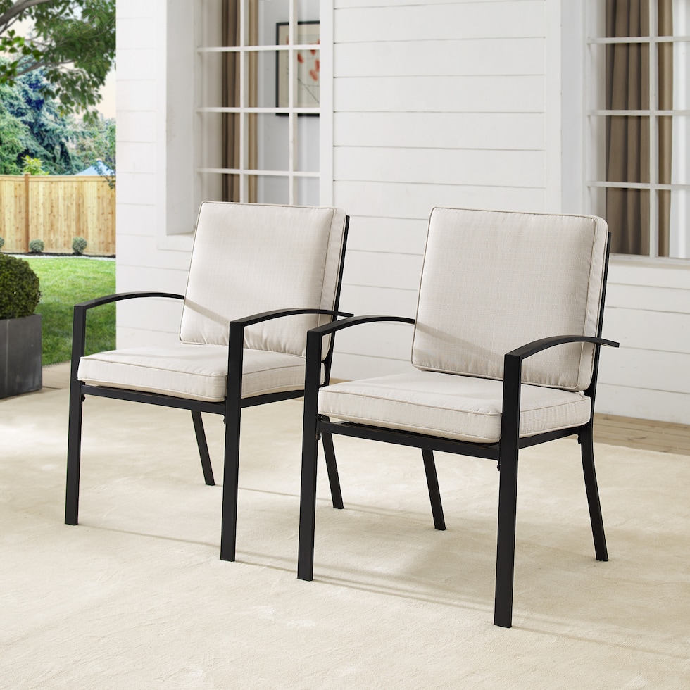 clarion light brown outdoor chair set   