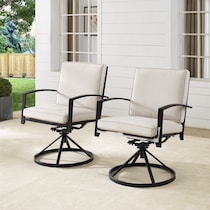 clarion light brown outdoor chair set   