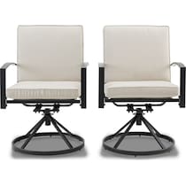clarion light brown outdoor chair set   