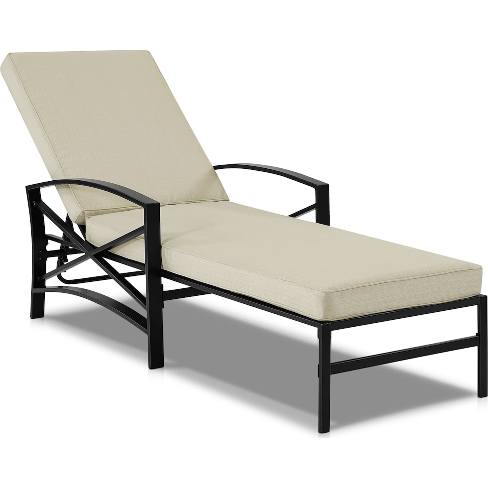 clarion light brown outdoor chaise   