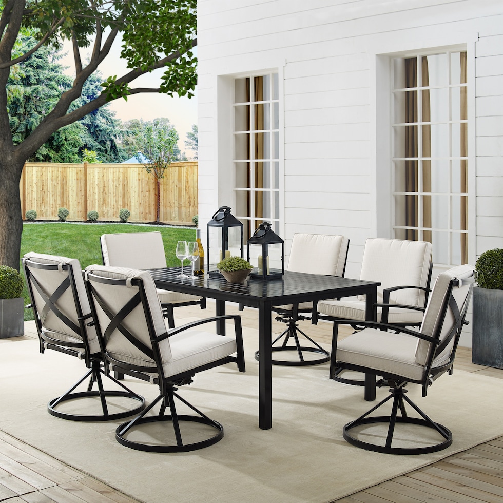 clarion light brown outdoor dinette   