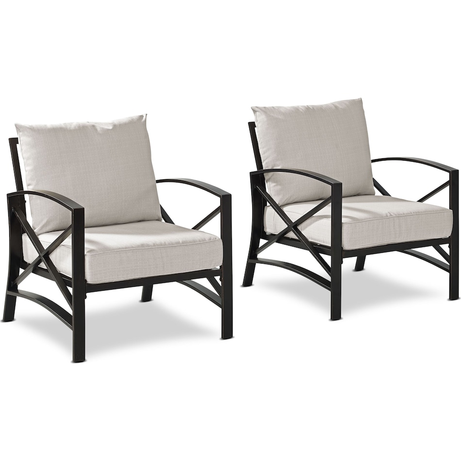 clarion oatmeal outdoor chair set   