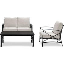 clarion oatmeal outdoor loveseat set   