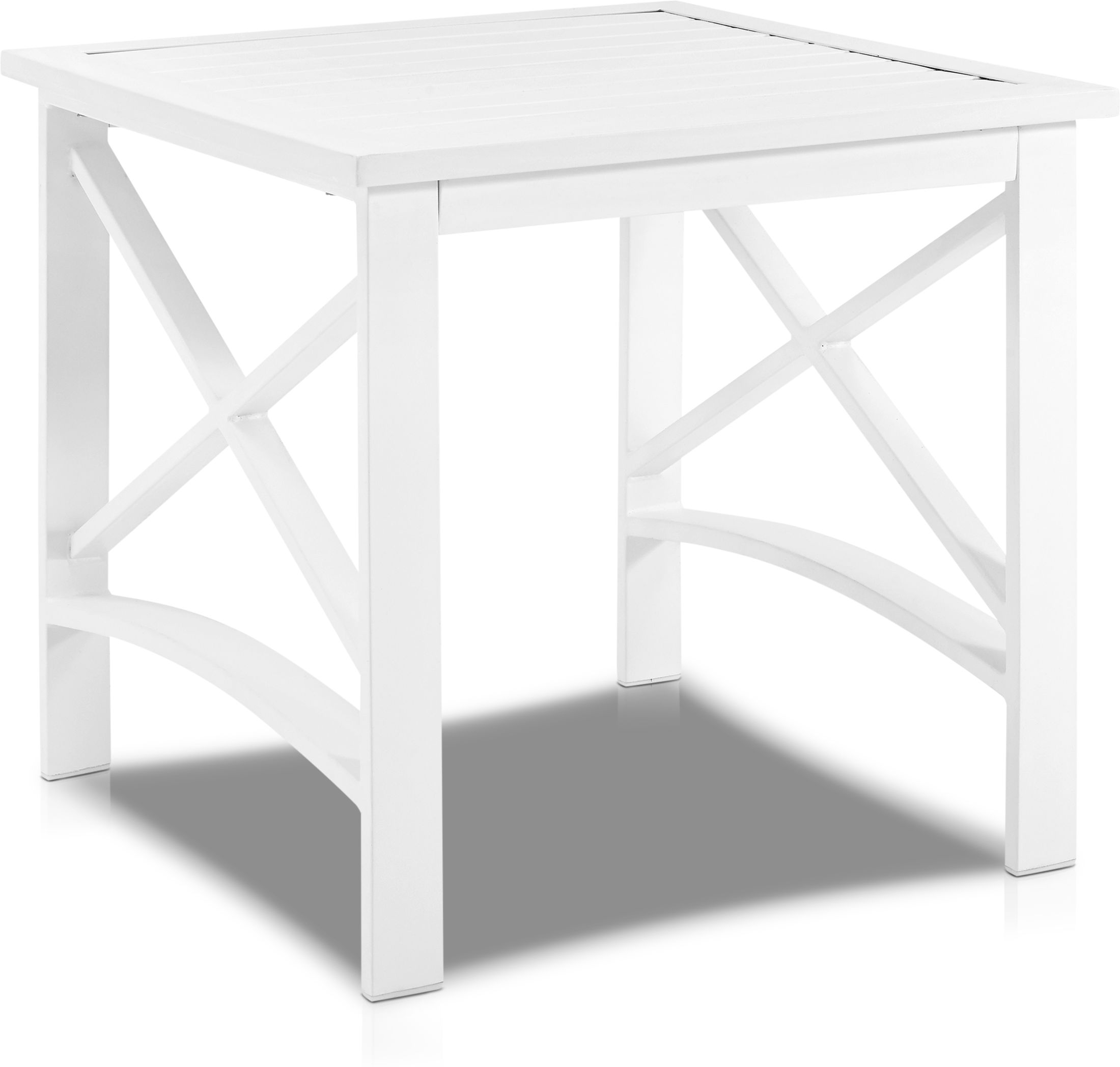 Clarion Outdoor End Table White Value City Furniture