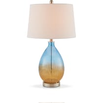 clarita blue table lamp   