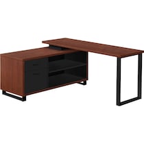 claud dark brown desk   