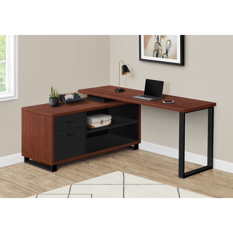 claud dark brown desk   