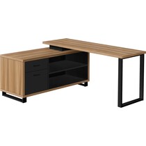claud light brown desk   