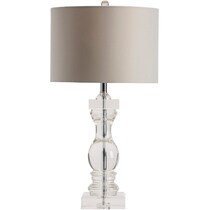 claudette silver table lamp   
