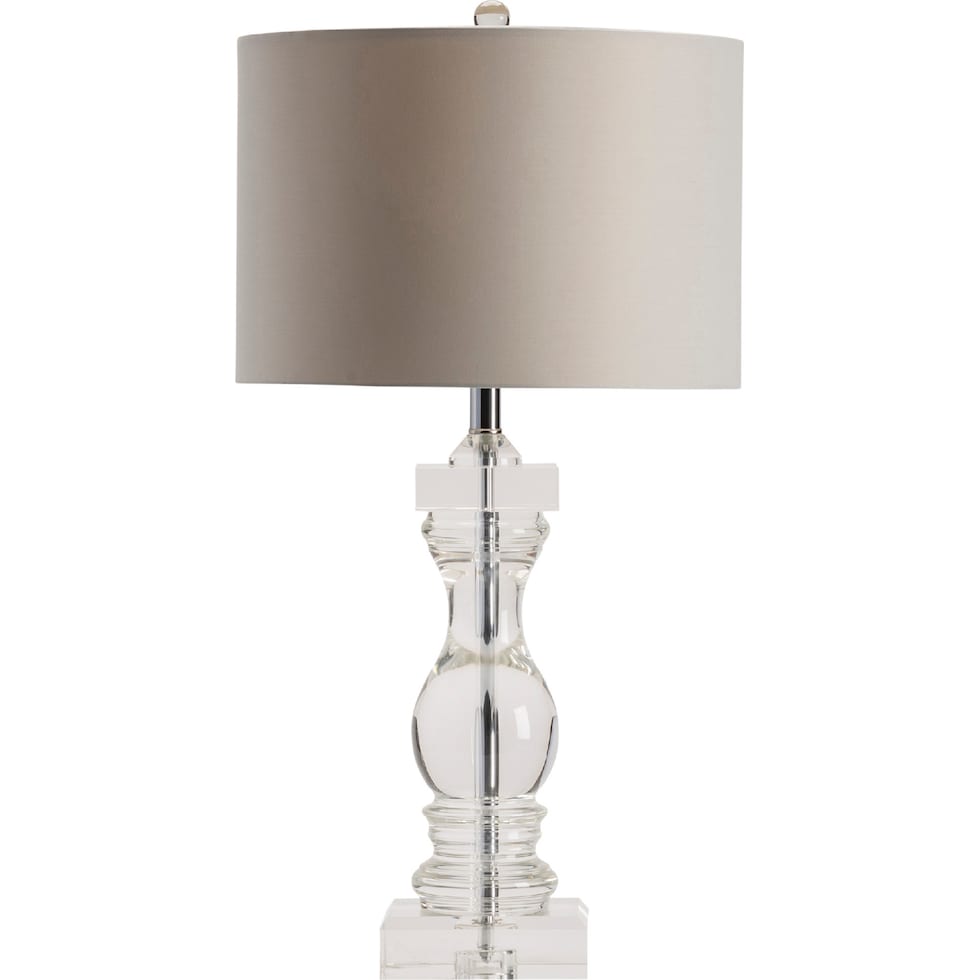claudette silver table lamp   