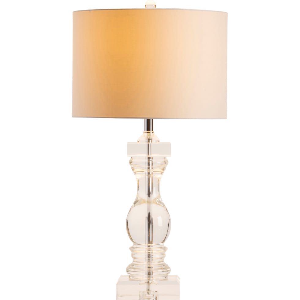 claudette silver table lamp   