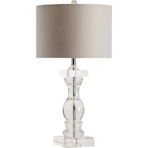 claudette silver table lamp   
