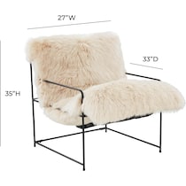 claudia neutral accent chair   