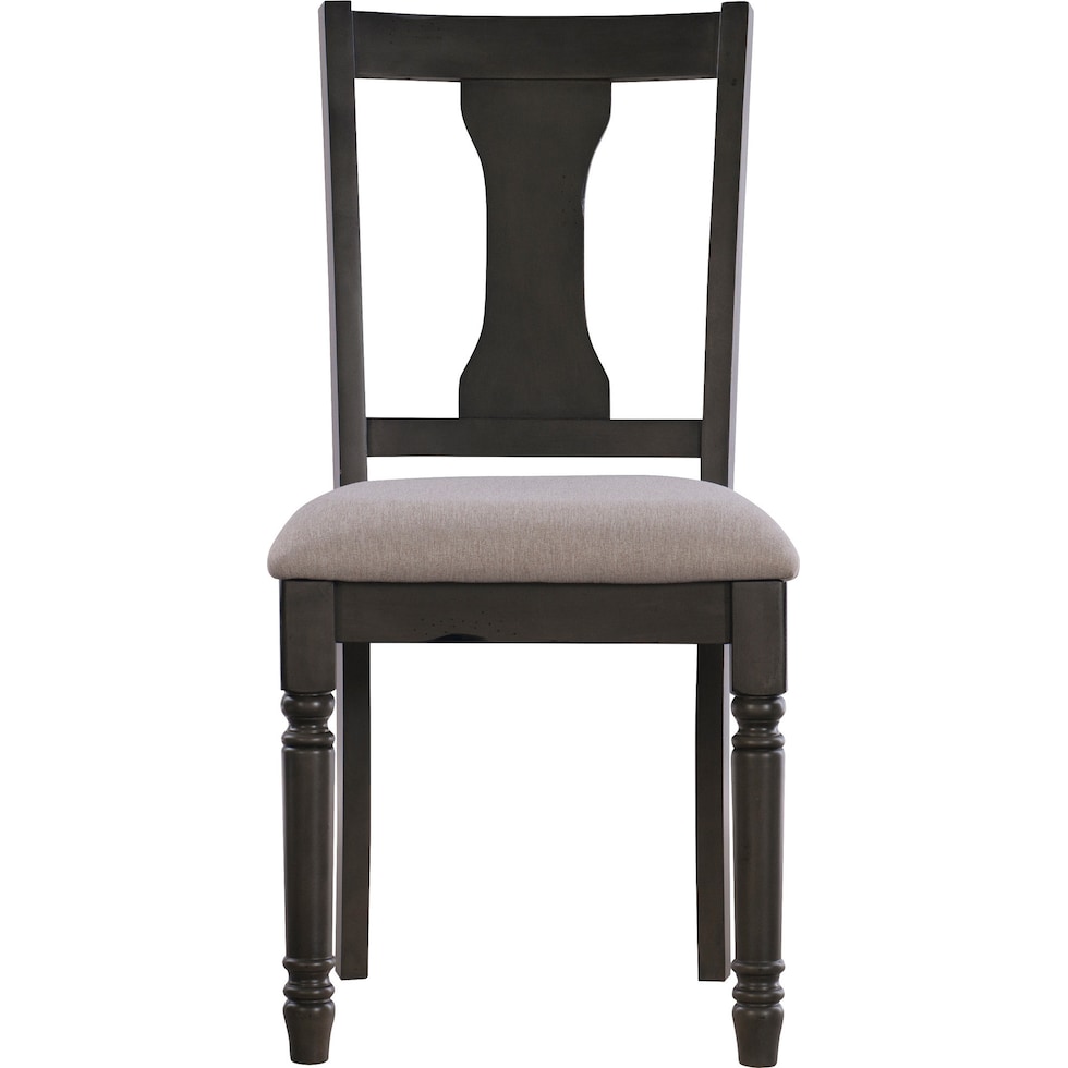 clayes gray and white dining chair   