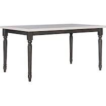 clayes gray and white dining table   