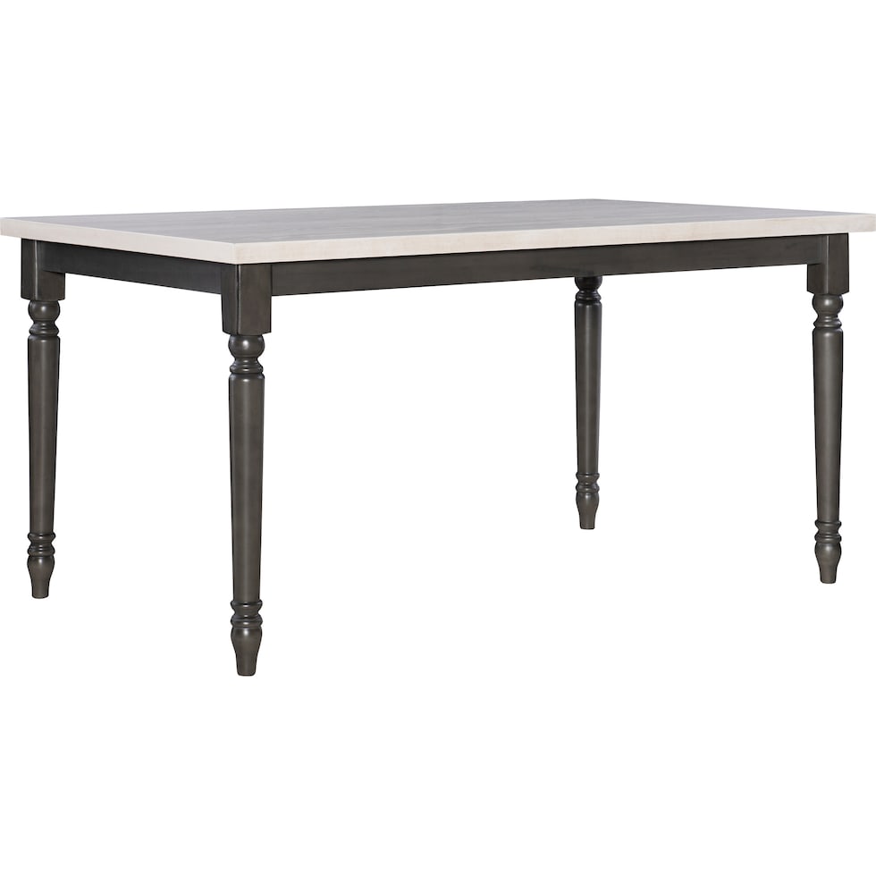 clayes gray and white dining table   