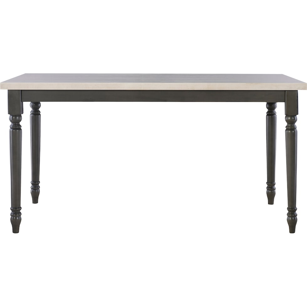 clayes gray and white dining table   