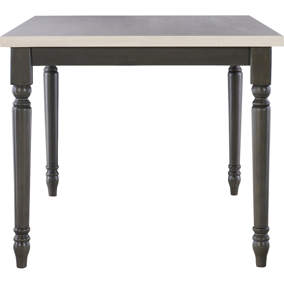 clayes gray and white dining table   