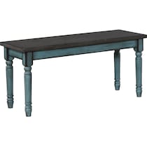 clayes teal dining bench   