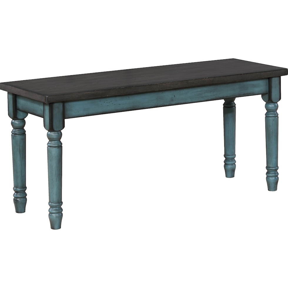 clayes teal dining bench   