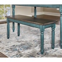 clayes teal dining bench   