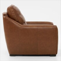 clayton living room light brown recliner   