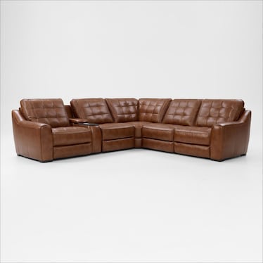 Clayton Dual-Power 6-Piece Sectional with Console