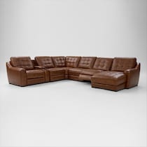 clayton living room light brown sectional   