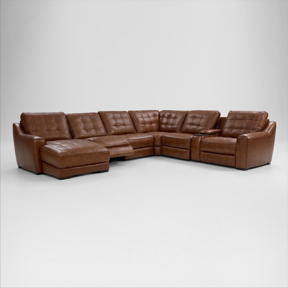 clayton living room light brown sectional   