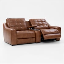 clayton light brown loveseat   
