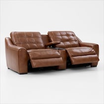 clayton light brown loveseat   