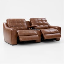 clayton light brown loveseat   