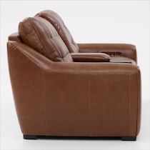 clayton light brown loveseat   