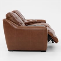 clayton light brown loveseat   