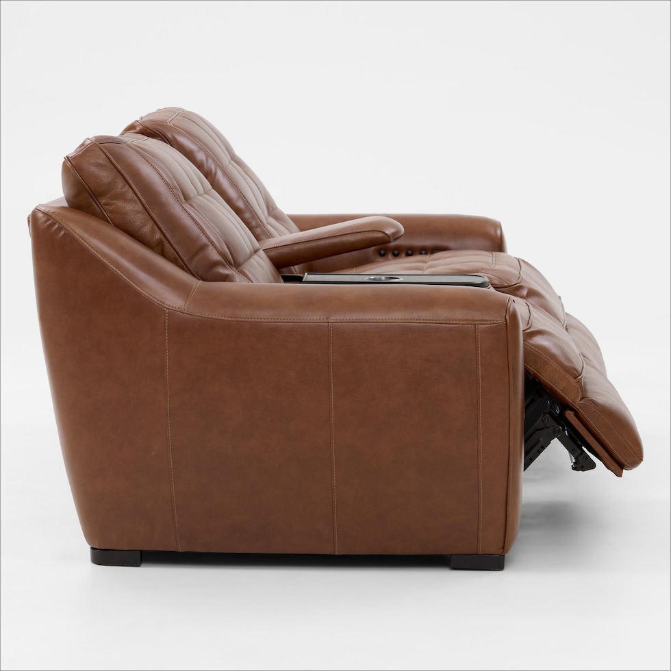 clayton light brown loveseat   