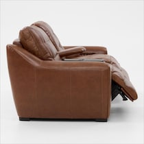 clayton light brown loveseat   