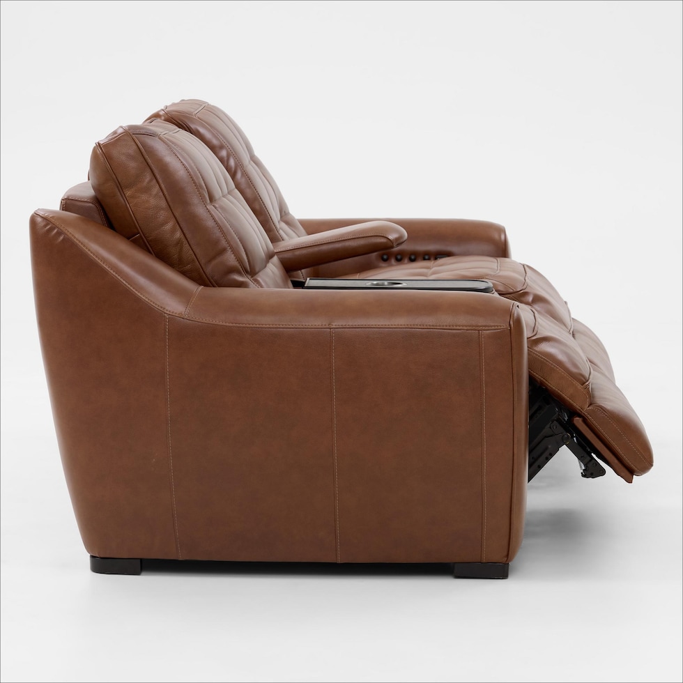 clayton light brown loveseat   