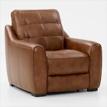 clayton light brown recliner   